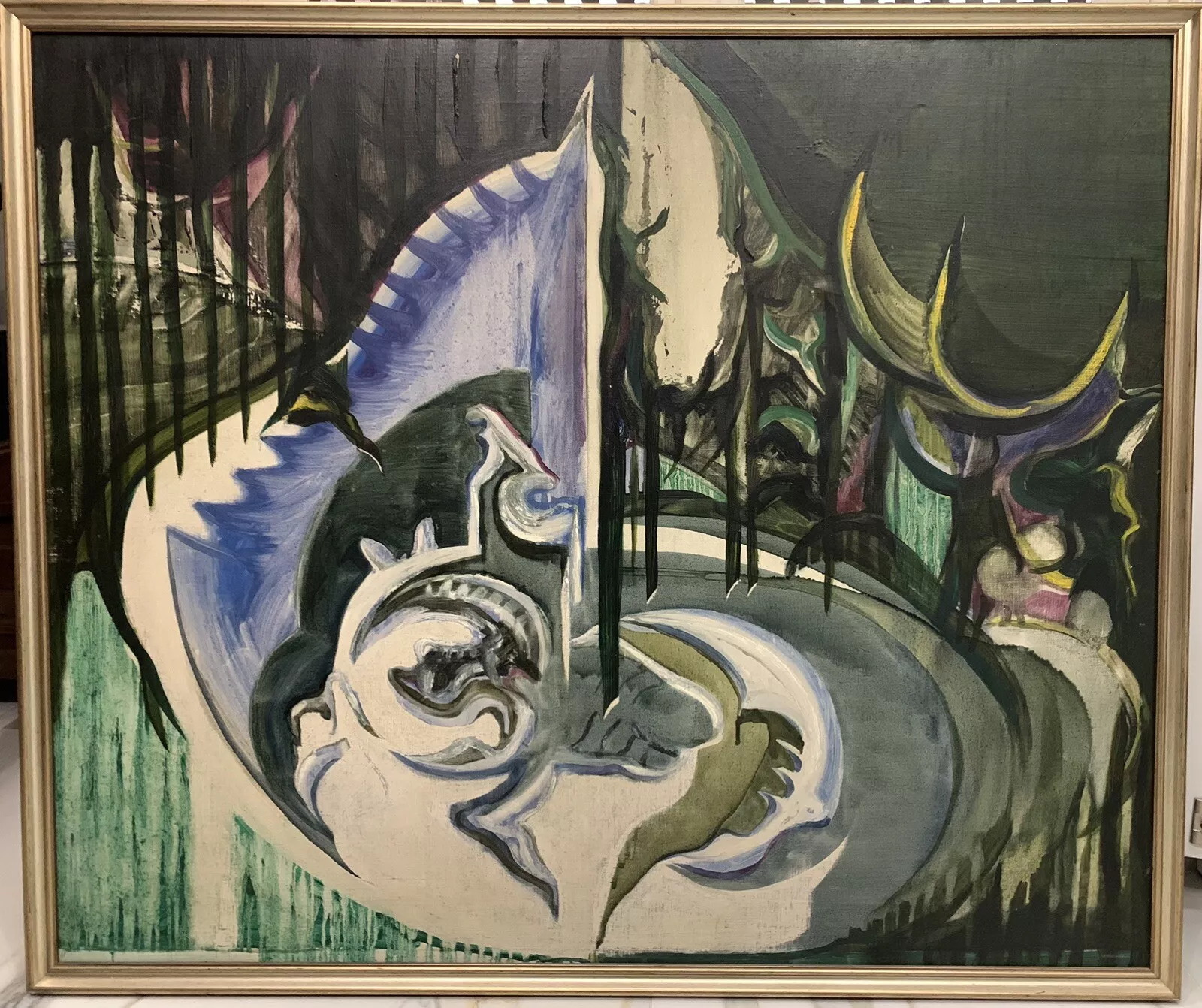 s-l1600 - 2025-11-12T142725.113 Franco Pedrina - Olio su Tela - 120x100 Cm - 1974 - immagine 1