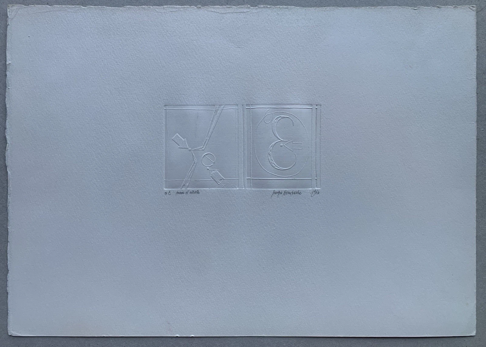 s-l1600 - 2025-11-12T145030.033 Giorgio Bompadre - Calcografia Firmata del 1964 prova d'autore - immagine 1