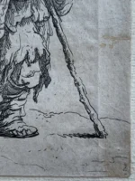 Jan George Van Vliet - Incisione 1632 - Serie Mendicanti - immagine 5