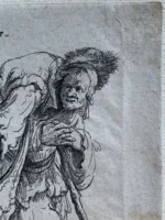 Jan George Van Vliet - Incisione 1632 - Serie Mendicanti - immagine 6