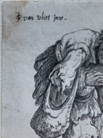 Jan George Van Vliet - Incisione 1632 - Serie Mendicanti - immagine 7