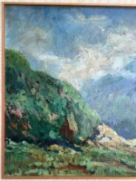 Giuseppe Bergami - Olio su tela - Paesaggio Montano - immagine 4